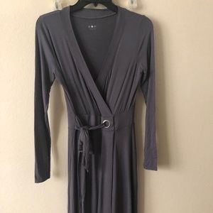 Three Dots Women's Woven Linen Mid Loose Dress